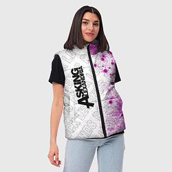 Женский жилет Asking Alexandria rock legends: по-вертикали, цвет: 3D-черный — фото 2