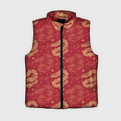 Женский жилет The chinese dragon pattern