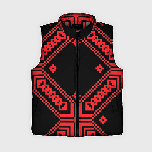 Женский жилет Национальный черный / 3D-Светло-серый – фото 1