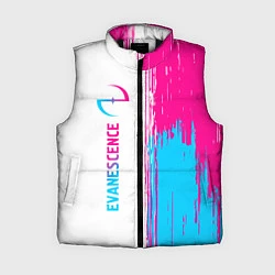 Женский жилет Evanescence neon gradient style: по-вертикали, цвет: 3D-черный