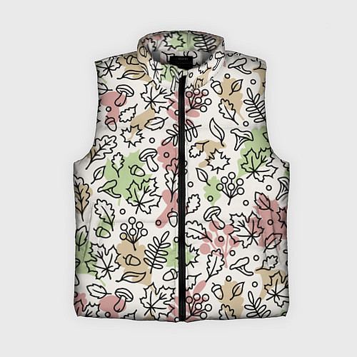 Женский жилет Осень - бежевый / 3D-Светло-серый – фото 1