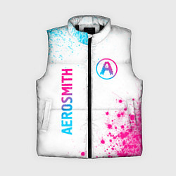 Женский жилет Aerosmith neon gradient style: надпись, символ