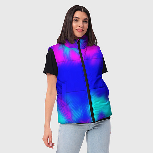 Женский жилет Grand Theft Auto tropic vice city / 3D-Черный – фото 3