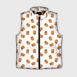 Женский жилет Мини капибары, цвет: 3D-черный