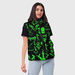 Женский жилет Berserk neon green, цвет: 3D-светло-серый — фото 2