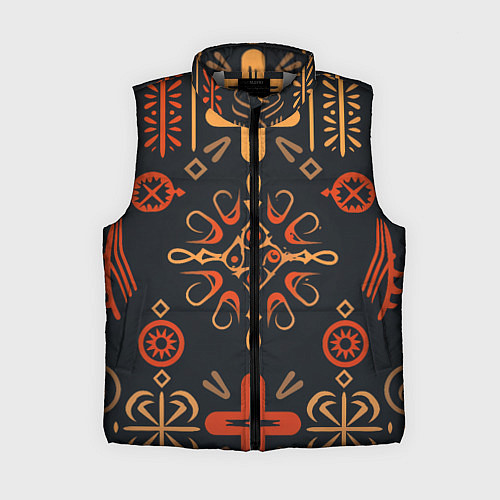 Женский жилет Орнамент в славянском стиле / 3D-Светло-серый – фото 1