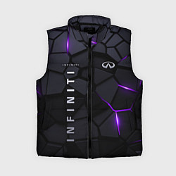 Женский жилет Infiniti - плиты с эффектом свечения, цвет: 3D-черный
