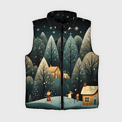 Женский жилет Зимняя страна чудес