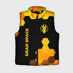 Женский жилет Dead Space - gold gradient вертикально, цвет: 3D-черный