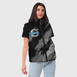 Женский жилет Volvo - монохромный серый, цвет: 3D-красный — фото 2