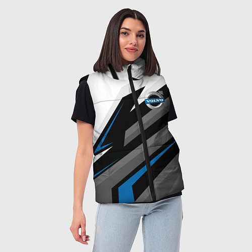 Женский жилет Volvo - blue sport / 3D-Черный – фото 3