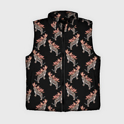 Женский жилет Леопард в орхидеях