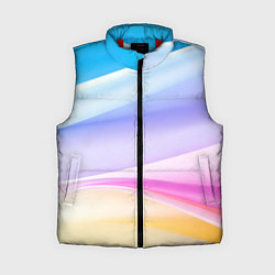 Женский жилет Нежная абстракция, цвет: 3D-красный