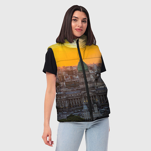 Женский жилет Буэнос-Айрес / 3D-Черный – фото 3
