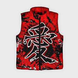 Женский жилет Иероглиф любовь, цвет: 3D-черный