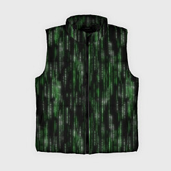 Женский жилет Матричный паттерн, цвет: 3D-черный