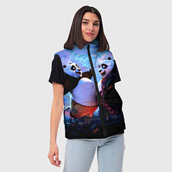 Женский жилет Кунг-фу Панда Friend, цвет: 3D-черный — фото 2