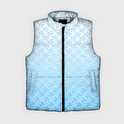 Женский жилет Переливающиеся снежинки паттерн, цвет: 3D-светло-серый