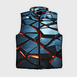 Женский жилет Абстрактные плиты с оранжевым светом