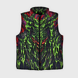 Женский жилет Green and red slime