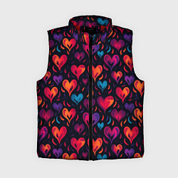 Женский жилет Паттерн с сердцами
