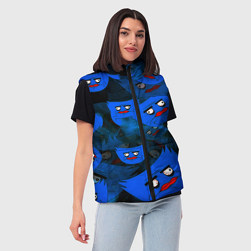 Женский жилет Huggy Wuggy topgames / 3D-Черный – фото 3