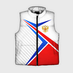 Женский жилет Герб РФ - классические цвета флага