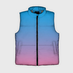 Женский жилет Небесно-розовый градиент