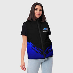 Женский жилет Subaru geomery, цвет: 3D-черный — фото 2