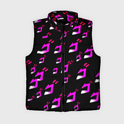 Женский жилет JoJos Bizarre neon pattern logo, цвет: 3D-красный