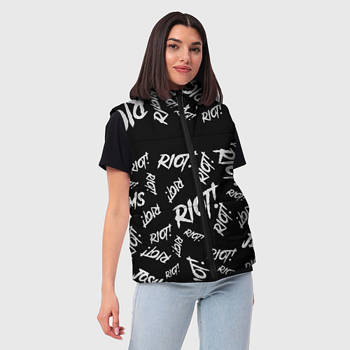 Женский жилет Paramore alllogo / 3D-Красный – фото 3