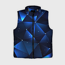 Женский жилет Синяя геометрическая абстракция