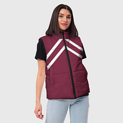 Женский жилет Бордовая кофта костюм Марата - слово пацана сериал, цвет: 3D-красный — фото 2