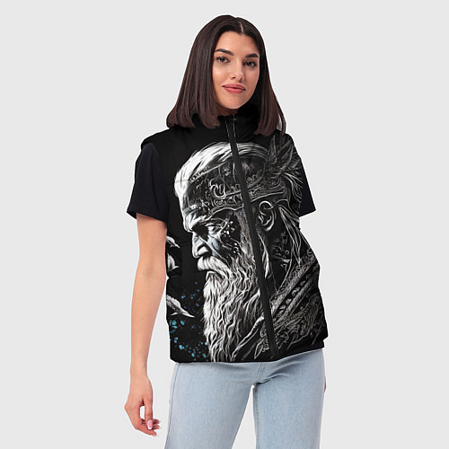 Женский жилет Лидер викингов / 3D-Светло-серый – фото 3