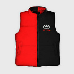 Женский жилет Toyota car красно чёрный