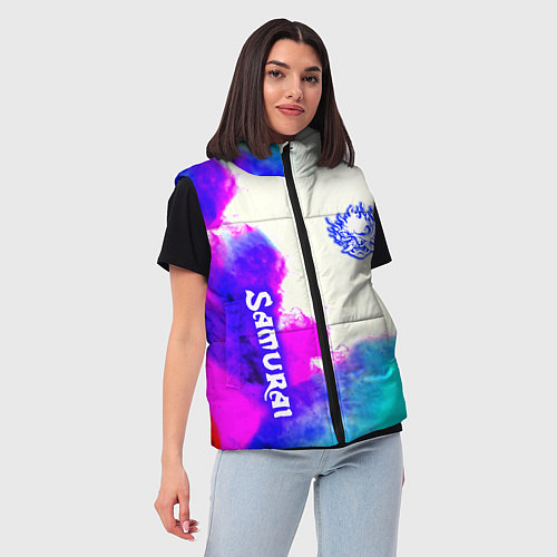 Женский жилет Samurai neon colors / 3D-Черный – фото 3