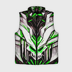 Женский жилет Зелёный адский череп