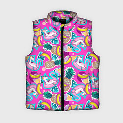 Женский жилет Единорог в плавательном круге