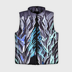 Женский жилет Камень и синие полосы, цвет: 3D-черный