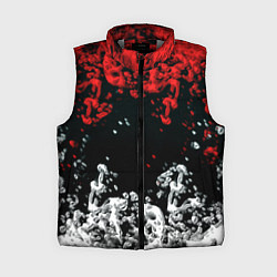 Женский жилет Краски абстракция, цвет: 3D-светло-серый