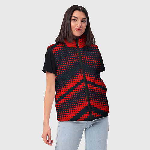 Женский жилет Geometric angles / 3D-Черный – фото 3