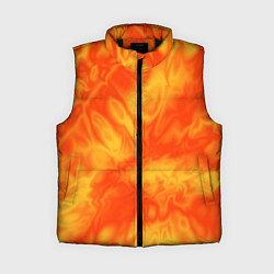 Женский жилет Солнечный огонь абстракция, цвет: 3D-черный