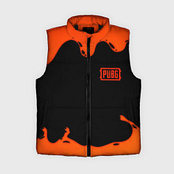 Женский жилет PUBG orange splash, цвет: 3D-черный