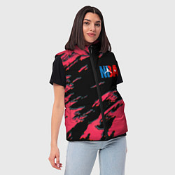 Женский жилет NBA краски текстура, цвет: 3D-светло-серый — фото 2