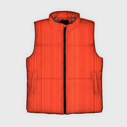 Женский жилет Морковный полосатая рябь