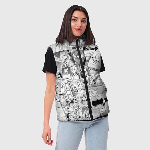 Женский жилет Провожающая в последний путь Фрирен узор / 3D-Красный – фото 3