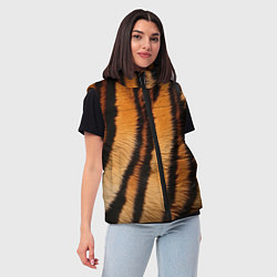 Женский жилет Тигровая шкура, цвет: 3D-черный — фото 2