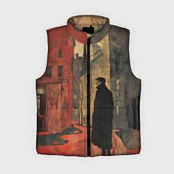 Женский жилет Человек в проходном дворе, цвет: 3D-светло-серый