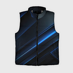 Женский жилет Темно-синий абстрактный фон абстракция, цвет: 3D-светло-серый