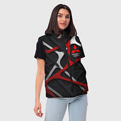 Женский жилет Mitsubishi - texture, цвет: 3D-красный — фото 2